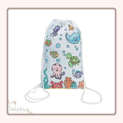 CYO Under the Sea Canvas Drawstring Bag