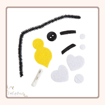 Glitter Felt Bee Pin Craft Kit