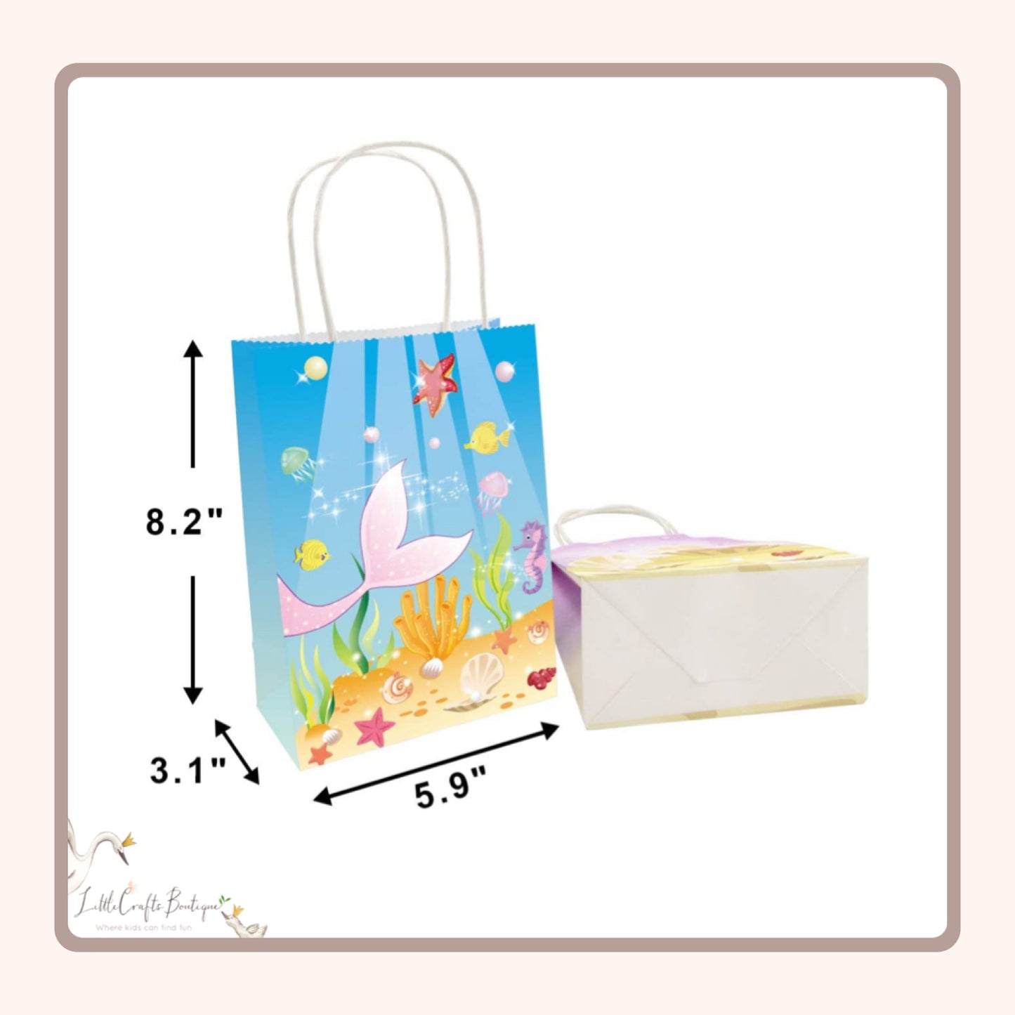 Sea life paper bag - 18Pc