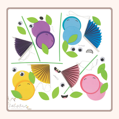 Hanging Paper Fan Flower Craft Kit