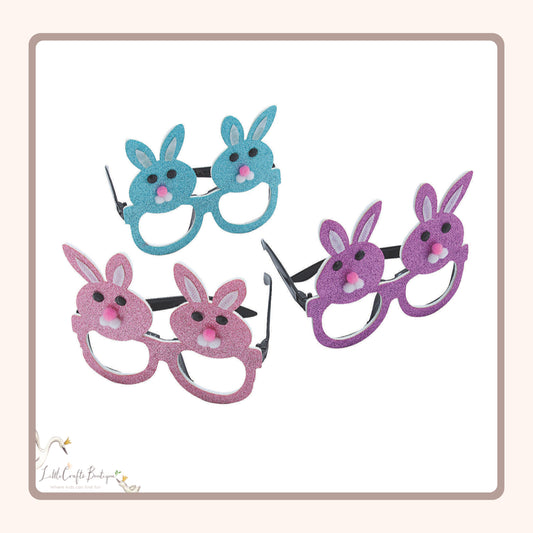 Bunny Glitter Glasses