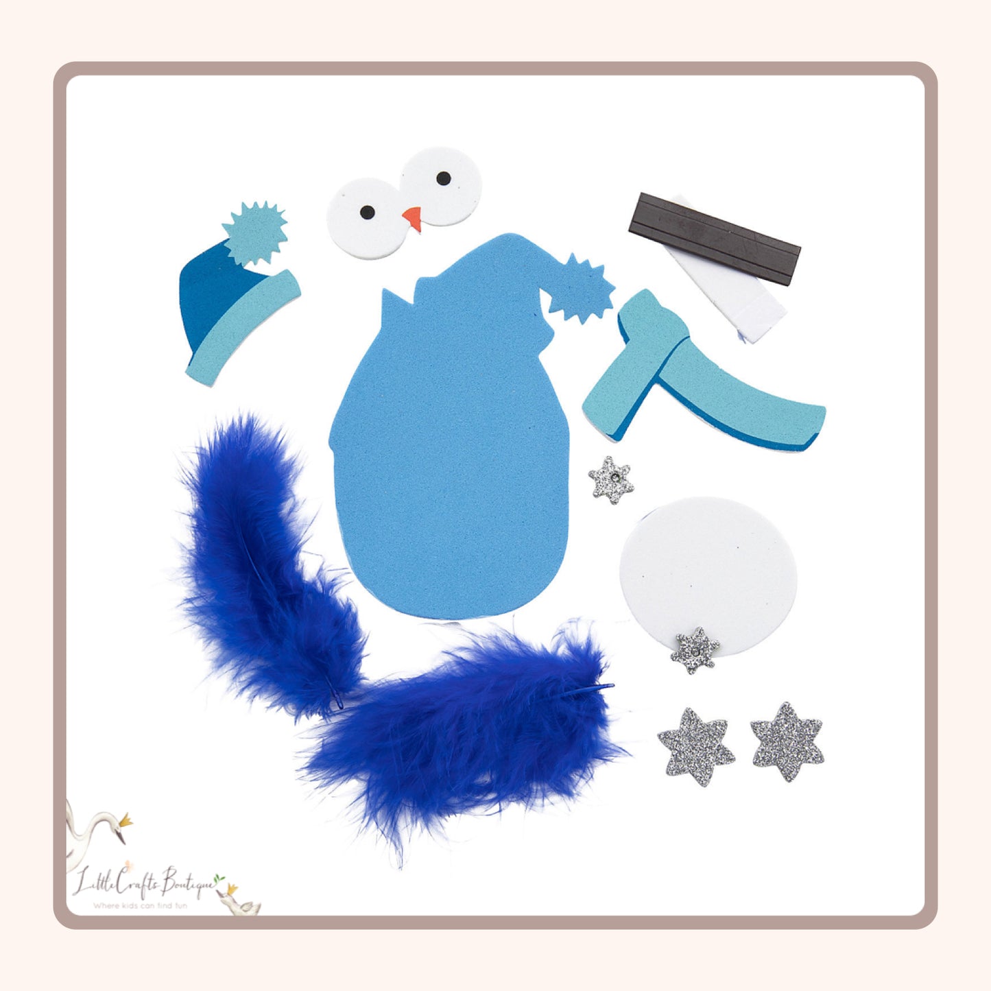 Winter Owl Magnet Craft Kit