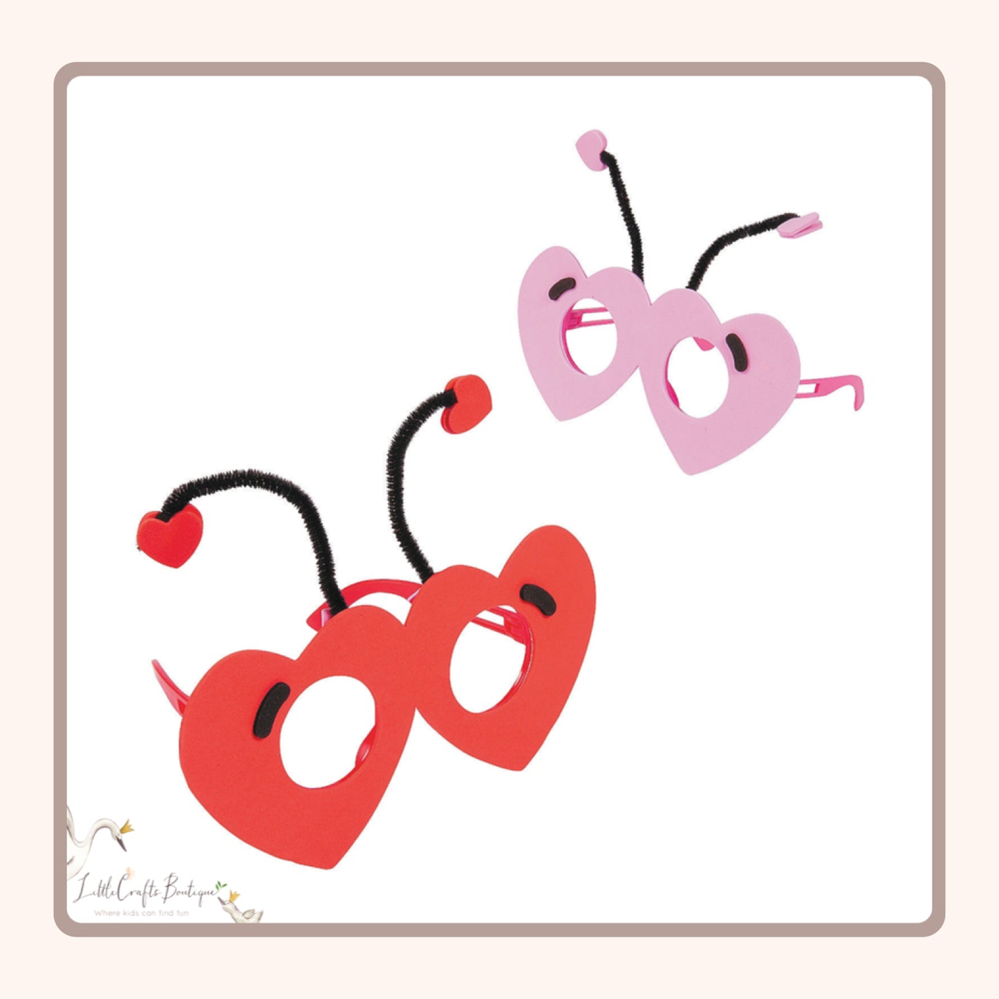 LOVE BUG FOAM GLASSES CRAFT KIT