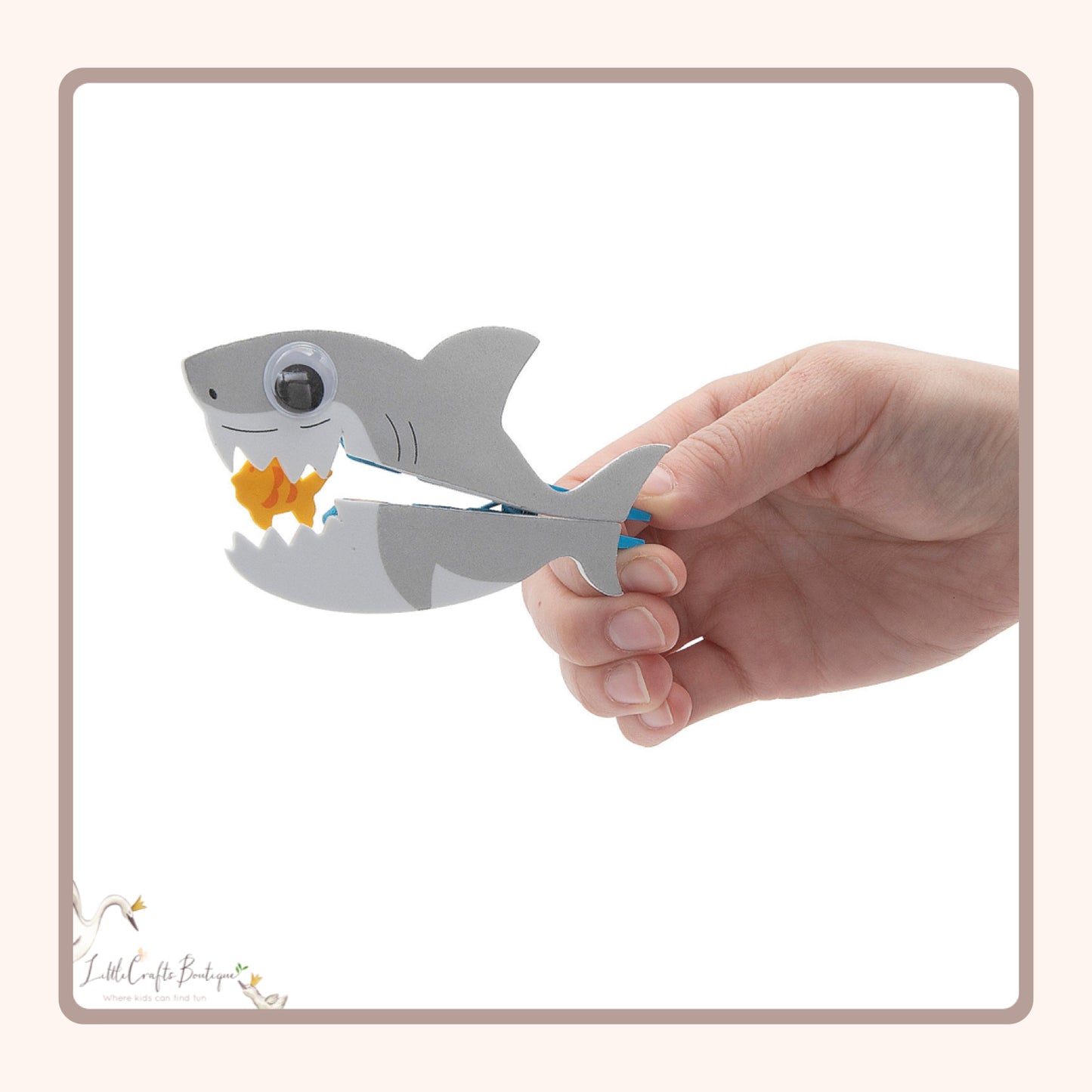 Clothespin Shark Craft Kit