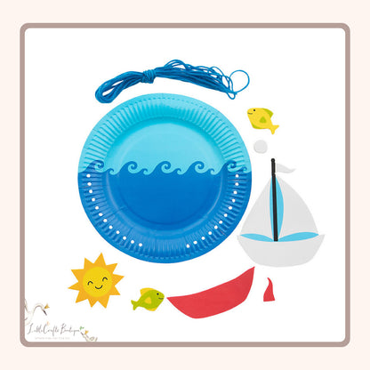 SAIL BOAT PLATE CRAFT KIT