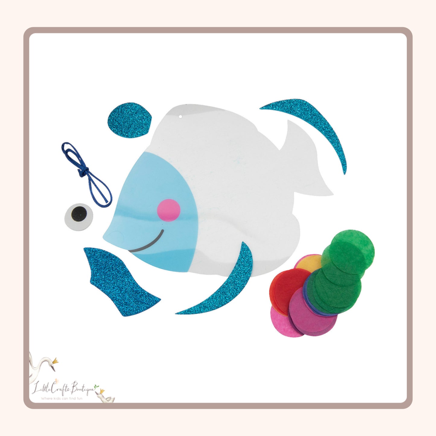 BRIGHT DOT FISH SIGN CRAFT KIT