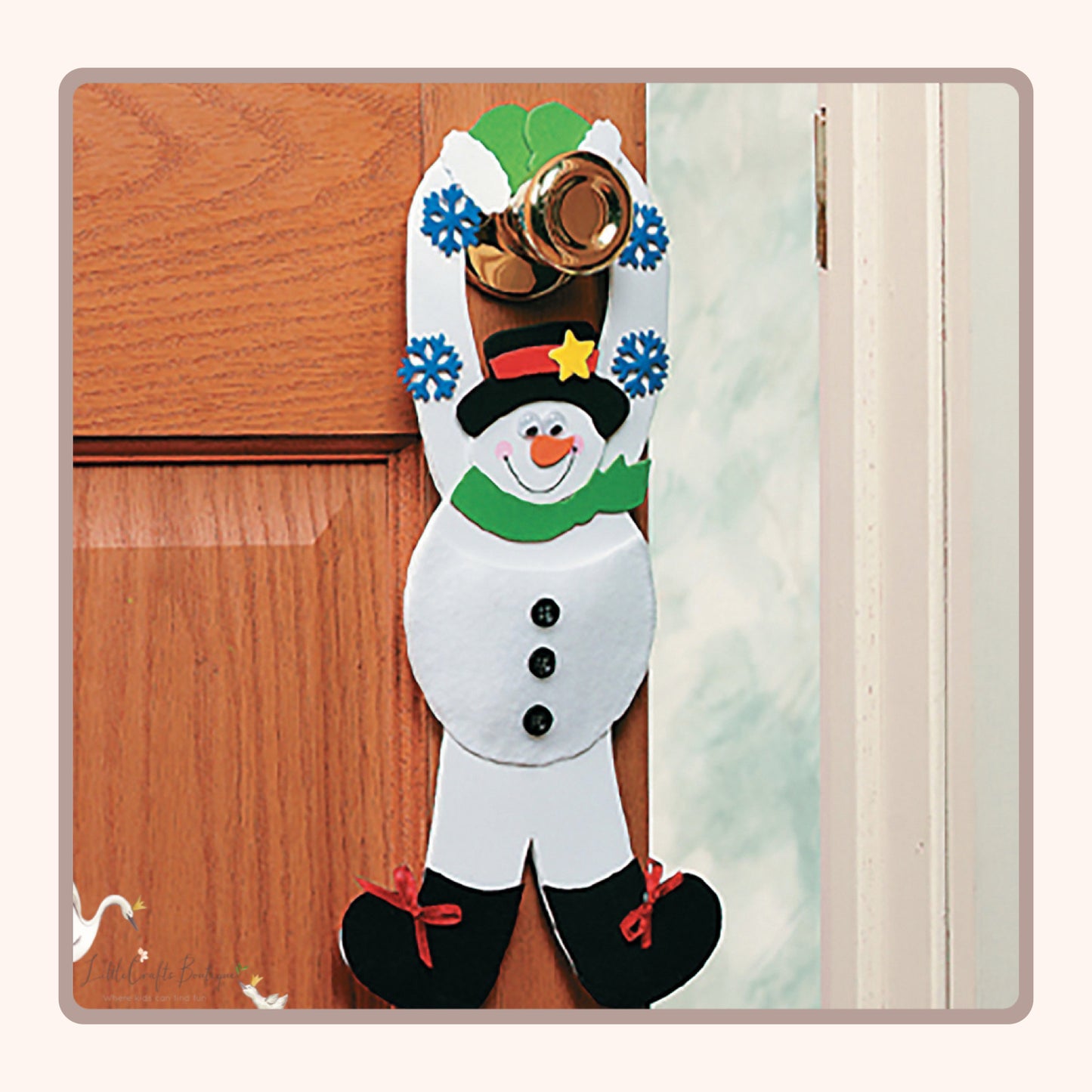 Snowman Pouch DoorknobHanger Craft Kit