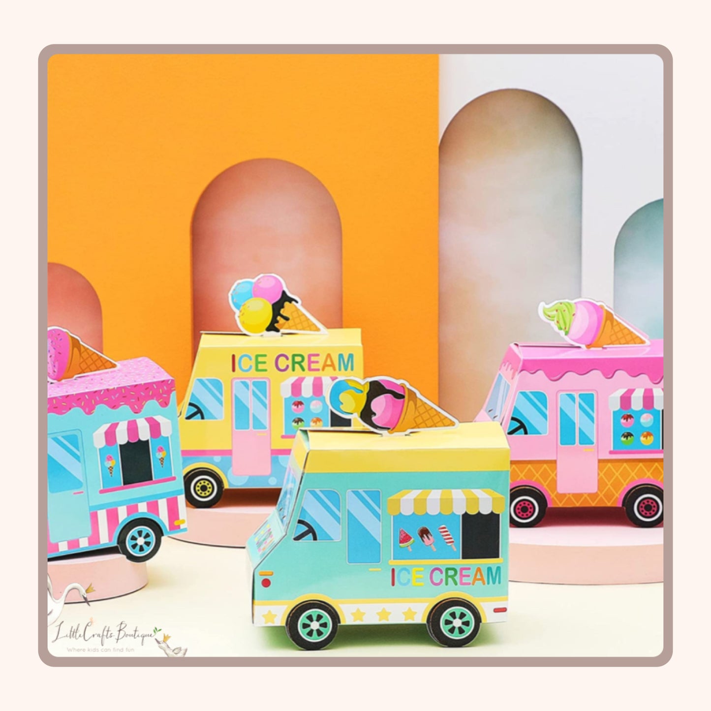 Ice cream car box - 8Pc